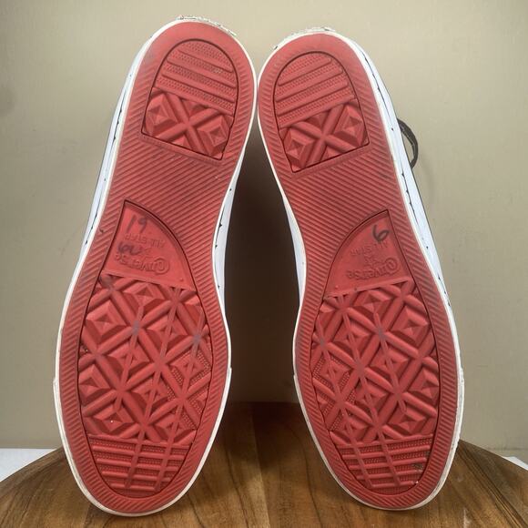 Converse Chuck Taylor Much Love Mens Black Red Size 9.5 High Top Y2K Rose Shoes - Picture 8 of 10